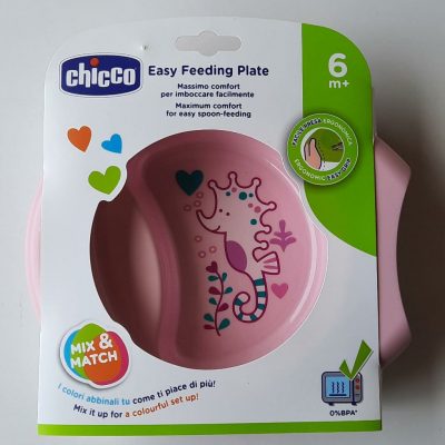 Plato Easy Feeding Plate Rosa