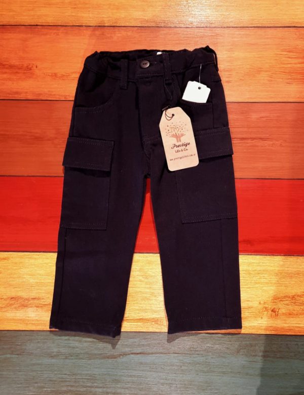 Pantalon Cargo Gabardina