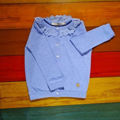 CAMPERA JERSEY CON BRODERIE